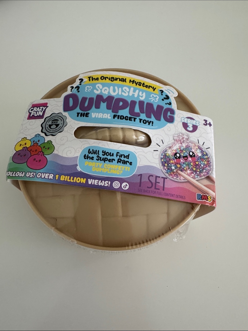 Squishy Dumpling Viral Fidget Toy - Beige